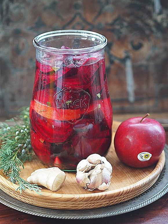 Zakwas buraczany z jabłkiem na boże narodzenie i święta