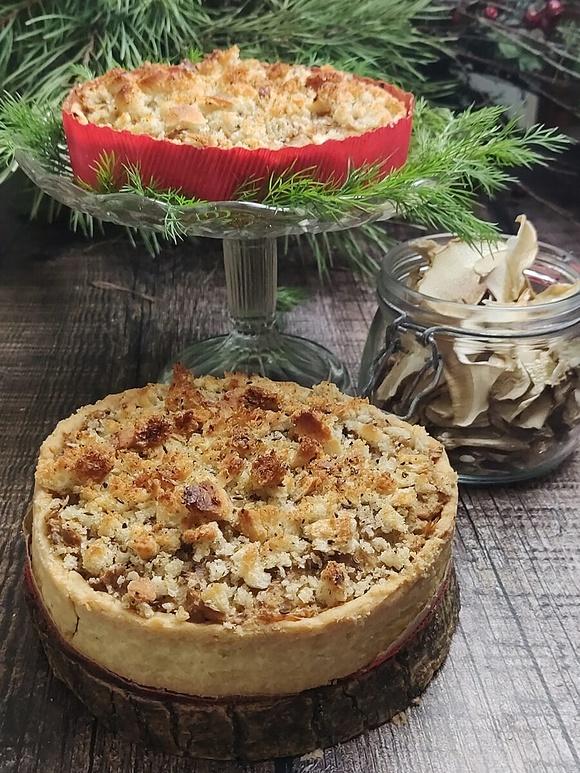 Tarta z kapustą i grzybami na święta