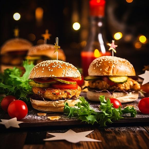 Burgery z soczystym kurczakiem w sezamowej bułce