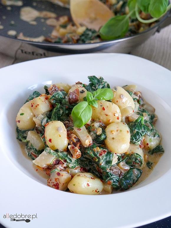 Gnocchi z gorgonzolą i szpinakiem