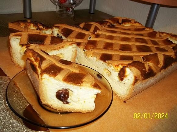 Sernik na kruchym cieście