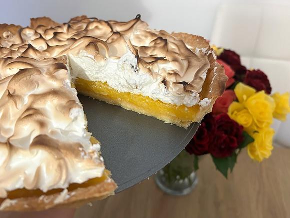 Tarta cytrynowa z bezą włoską