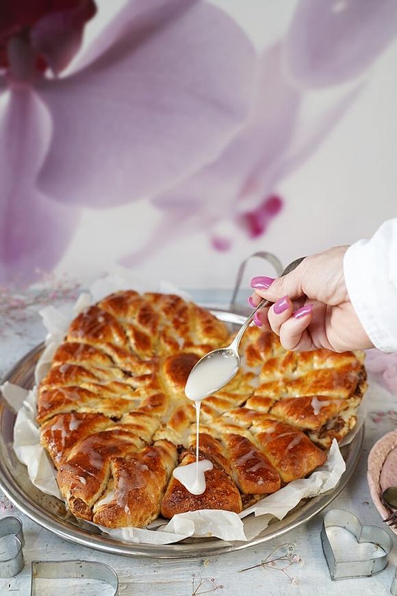 Ciasto drożdżowe serce