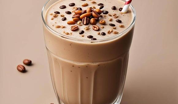 Kawowy shake z bananami i orzechami – zdrowy napój na początek dnia