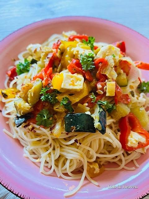 Ekspreowe spaghetti z warzywami