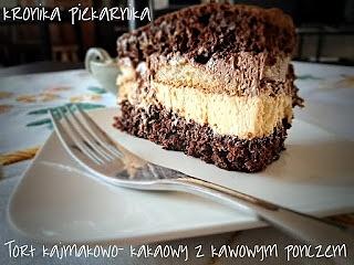 Tort kajmakowo-kakaowy z kawowym ponczem