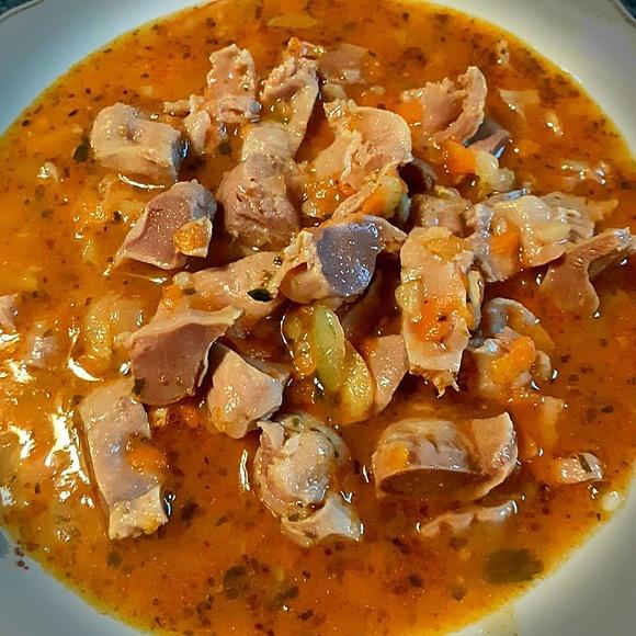 Zupa z żołądków drobiowych