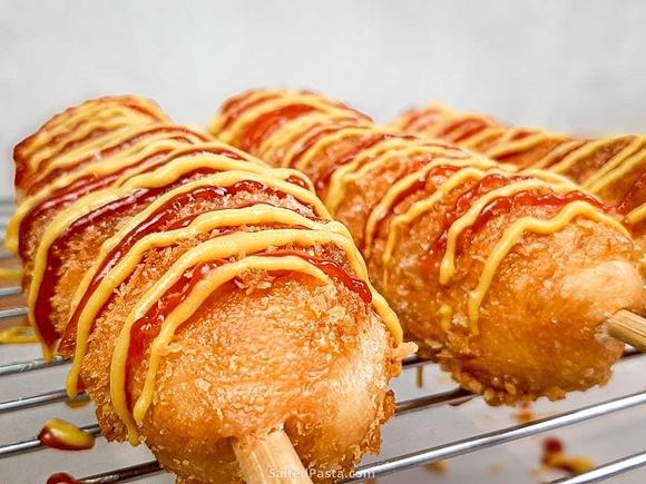 Koreańskie corn dogi