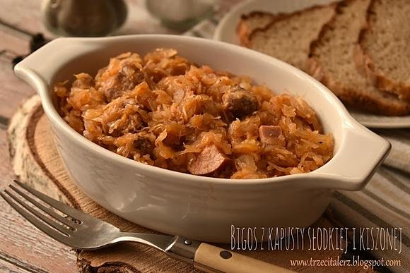 Bigos z kapusty słodkiej i kiszonej – kuchnia podkarpacka