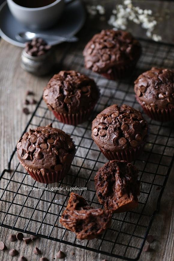 Muffinki czekoladowe bez użycia miksera