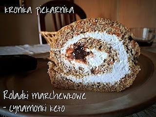 Roladki marchewkowe cynamonki keto