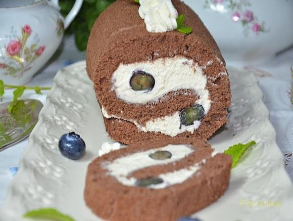 Rolada czekoladowa z kremem mascarpone