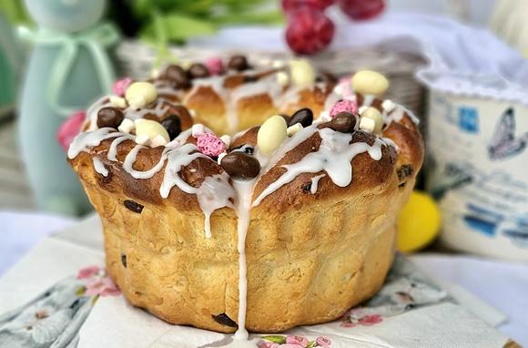 Babka drożdżowa na krupczatce