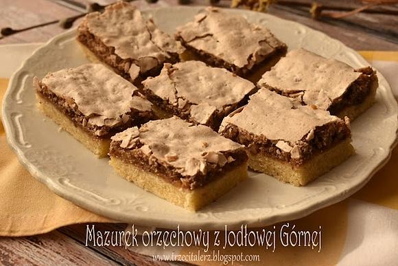 Mazurek orzechowy z jodłowej górnej – kuchnia podkarpacka