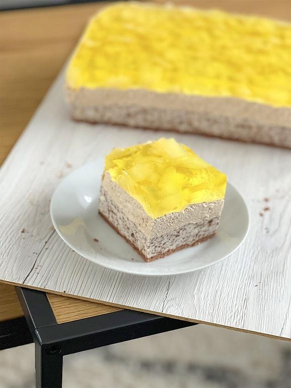 Ciasto z ananasem bez pieczenia - szybki deser