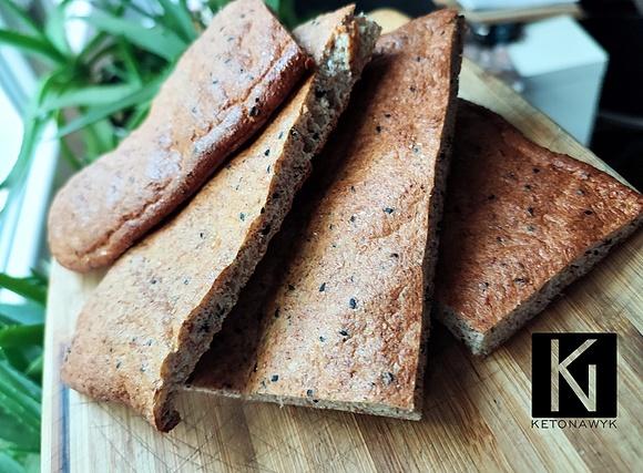 Keto chlebek z otrębami i czarnuszką