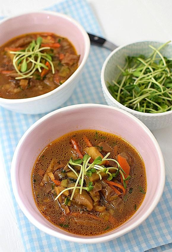 Flaczki z boczniaków - pyszne i aromatyczne