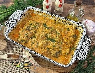 Kurczak zapiekany w młodej kapuście
