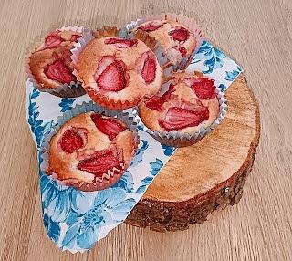 Truskawkowe muffinki z erytrytolem