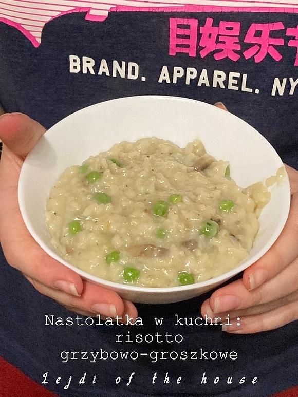 Risotto grzybowo-groszkowe dla nastolatków