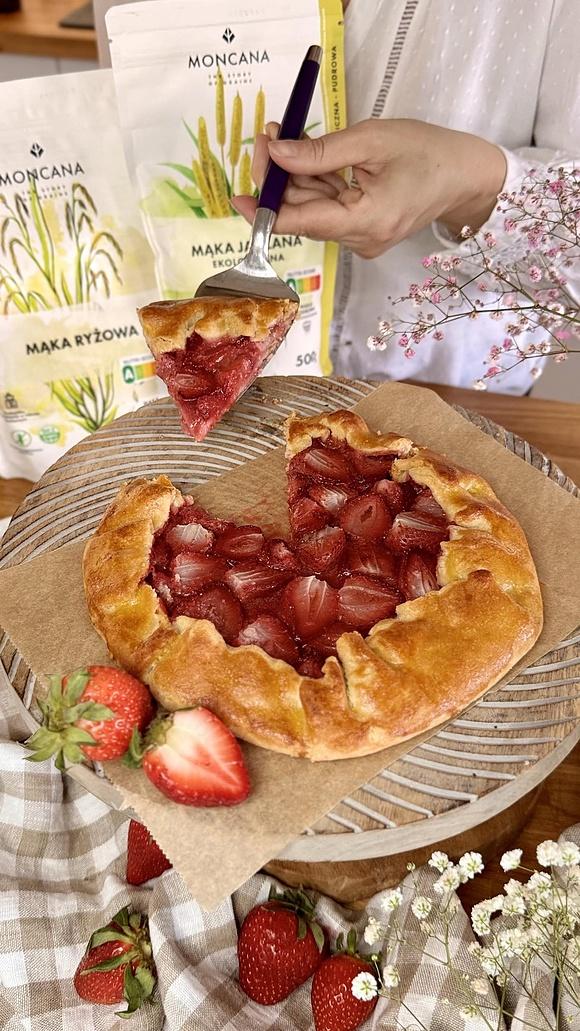 Galette z truskawkami bezglutenowa słodka i zdrowa