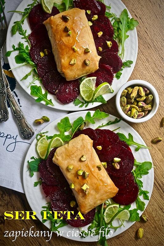 Pieczona feta w cieście filo