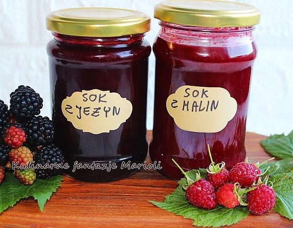 Jak zrobić sok z malin i jeżyn