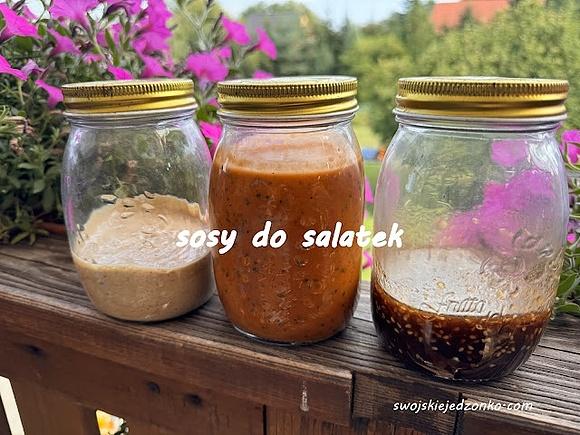 Trzy sosy sałatkowe do użytku domowego