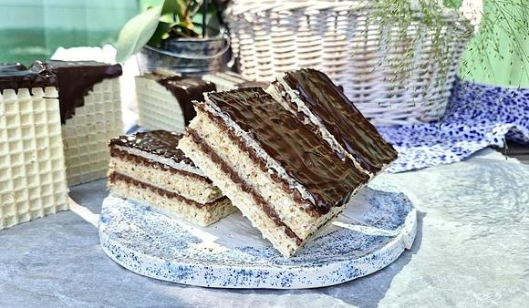 Wafle orzechowe bez pieczenia w 30 minut