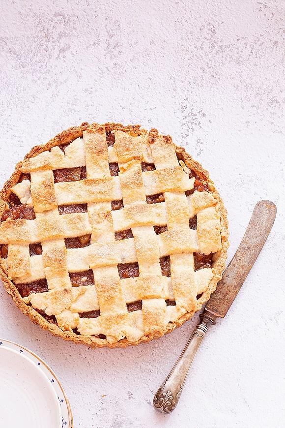 Tarta gruszkowa z karmelizowanym dżemem z gruszek