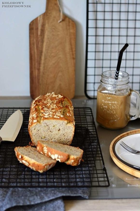 Chlebek bananowy na mące ryżowej bezglutenowy