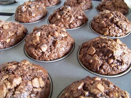 Muffinki czekoladowo-bananowe