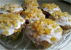 Muffinki pomarańczowe z cukrem Demerara