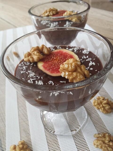 Panna cotta z czerwoną fasolą