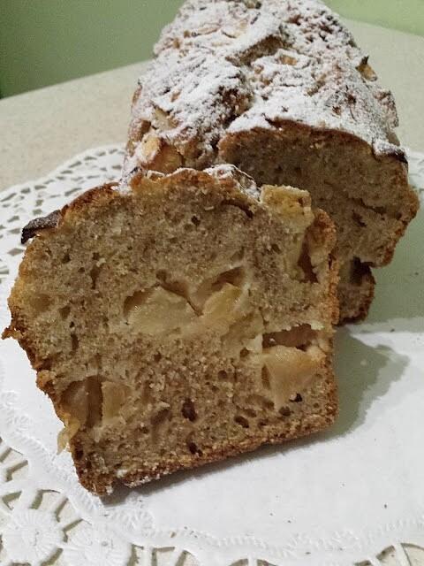 Babka kawowa z jabłkiem