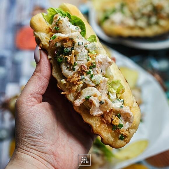 Bułka z krewetkami, czyli poor man’s lobster roll