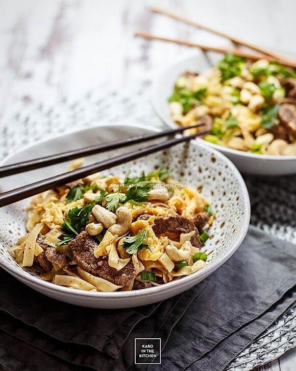 Pad thai z wołowiną
