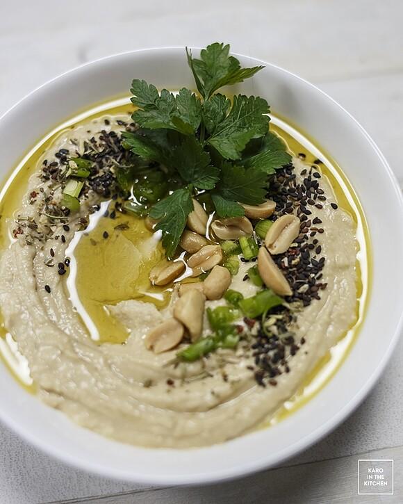 Hummus od podstaw z gotowanej ciecierzycy
