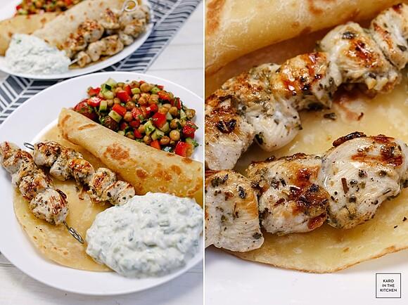 Souvlaki – greckie szaszłyki z kurczaka