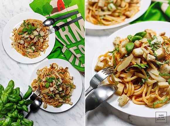 Spaghetti z tuńczykiem i pomidorami