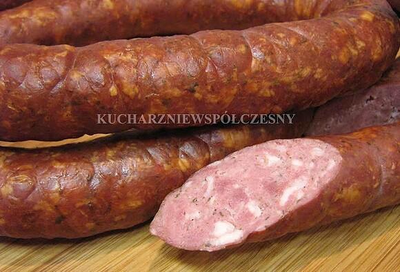 Kiełbasa z dziczyzny z szynką, boczkiem i karczkiem