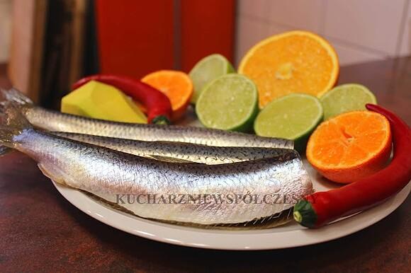 Ceviche ze śledzia z cytrusami