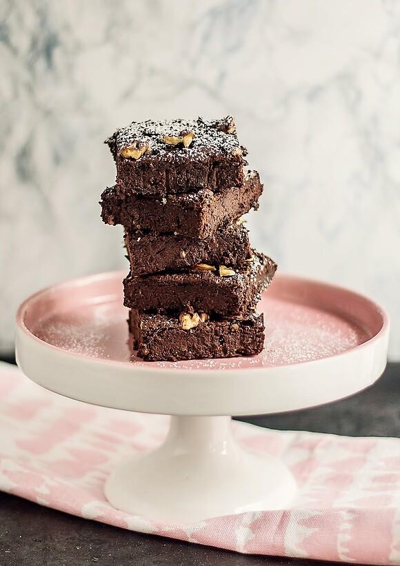 Wegańskie brownie z fasoli i awokado