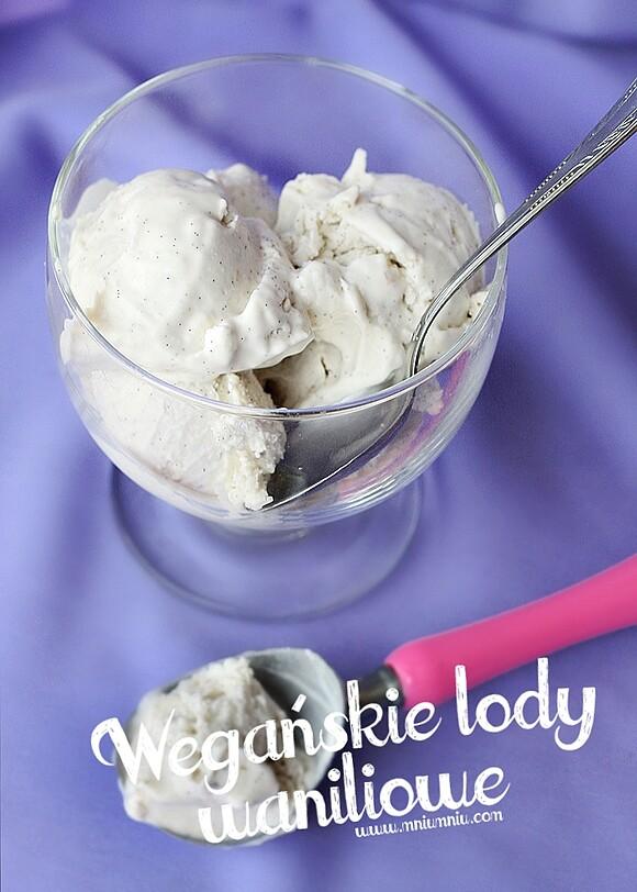 Wegańskie lody waniliowe