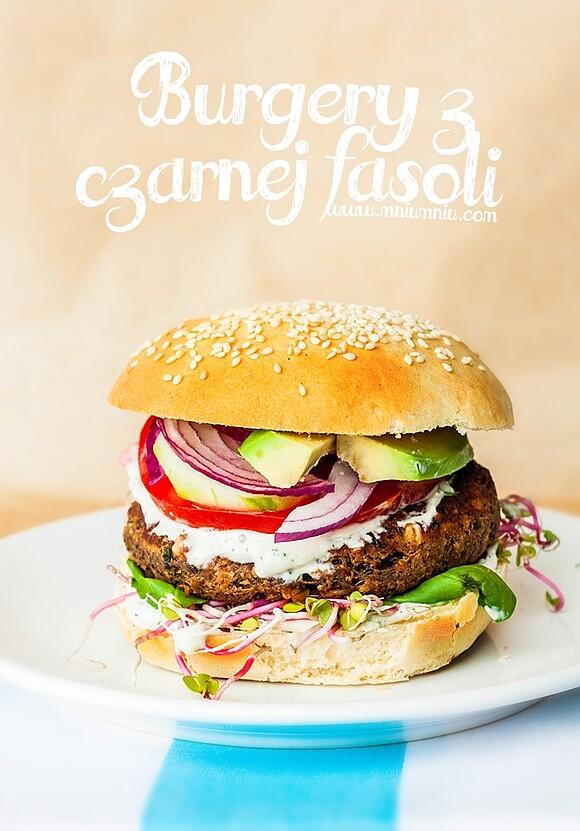 Burgery z czarnej fasoli