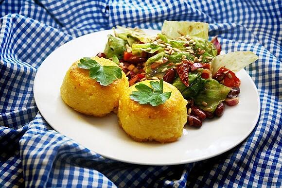 Pieczone kuleczki z polenty