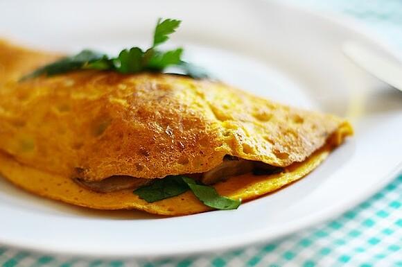 Wegański omlet z tofu