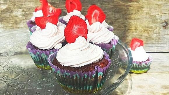 Cupcakes jagodowo-truskawkowe