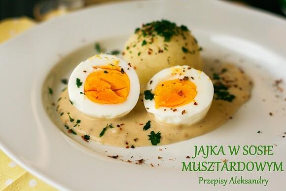 Jajka w sosie musztardowym