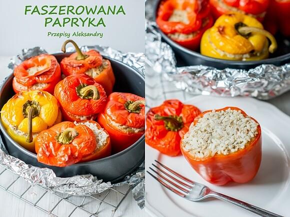 Faszerowana papryka z ryżem i mięsem mielonym